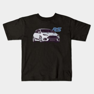 focus rs rallye sport white Kids T-Shirt